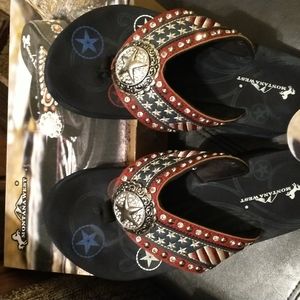 Montana west wedge flip flops